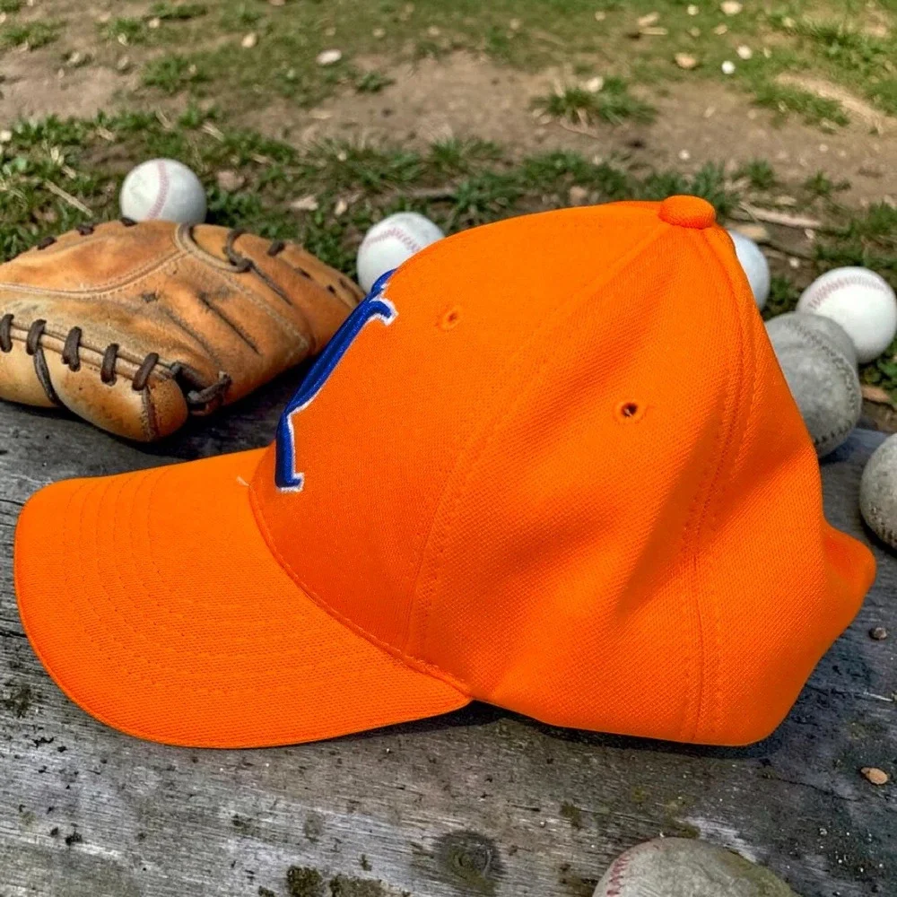 Embroidery Unlimited Orange L 99 Youth Baseball Hat It's All About The Juice